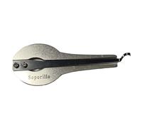 Portable Jew's Harp Mouth Musical Instrument, Stainless Steel Jaw Harp with Chrome Finish, Ethnic Folk Instrument for Beginners Music Education (Small size)