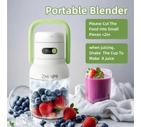Portable Juicer, 33oz. Vessel, USB-C Rechargeable, Easy To Clean, Suitable For Juicing Fruits And Vegetable, green