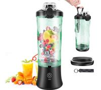Portable Juicer 600ML Personal Blender Cup Electric Personalized Juicer Multi-function Mini Blender Mixer for Shakes and Smoothies, 6 Blades Cordless USB Charging for Fresh Juices Vegetable
