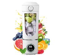 Portable Juicer Blender, Personal Blender 700ml USB Rechargeable for Shakes and Smoothies with 12 Blades and Extra Lid, Traveling Portable Fruit Veggie Juicer Electric Blender for Gym,Office,Traveling