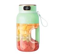 Portable Juicer Cup,1200Ml Juice Cup Blender with 10 Blades & LED Display USB Rechargeable for Kitchen, Travel, Office, Gym Home Outdoors Sports