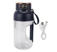 Portable Juicer Cup, 1200ml Large Capacity Cup Blender Equipped with Overload Prevention and a Safety Lock Mini Juicer Cup Detachable Design Blender (Blue)