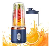 Portable Juicer Cup, Portable Travel Blender, Rechargeable Juice Mixer Bottle Travel Juicer for Shakes Sports Gym Kitchen Home Breakfast Camping Outdoor Beach Commercial