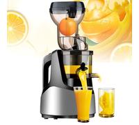 Portable Juicer Machine, Compact Electric Fruit & Vegetable Juicer, Automatic Juice Extractor for Home Kitchen and Parties, Easy Clean Design silver