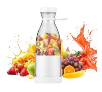 Portable Juicer, Mini Blender for Juice, 350ml Portable Juicer Blender Bottle with 6 Blades, USB Rechargeable Cordless Personal Blenderes for Travel, Outdoor, Gym, Office (White)