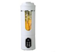 Portable Juicer USB Rechargeable, Compact Multi-Functional Blender for Smoothies and Shakes, to Clean Fruit Vegetable Juice Extractor for Office Travel(White)