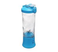 Portable Juicing Cup 600ml Personal Blender Mini Juicing Cup with USB Charging Cable, Sky Blue Electric Fruit Mixer Machine Six Blades USB Rechargeable Ice Mini Juicer Cup for Gym,Office,Traveling