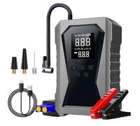 Portable Jump Starter for Car - 12V Battery Booster Jump Starter with Tire Inflator - Rechargeable Smart Car Start Booster for Garage Boat Workshop Travel Road Trip Truck Motorcycle