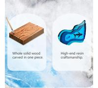 Portable Kalimba 17/21 Keys Crystal Resin Precision Tuning, Thumb Piano with Tune Hammer, Cleaning Cloth Finger Piano Adults(17 keys,Whales A)