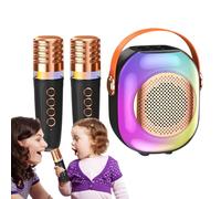 Portable Karaoke Machine for Karaoke Machine with Microphones - Microphones Included Karaoke Machine, Heavy Bass Karaoke Machine for Singing Lovers, for Bedroom and SC Stage