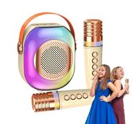 Portable Karaoke Machine for Les - Small Karaoke Machine for Les, Microphones Included Karaoke Machine | Fun Singing Machine for Boys Girls Immersive