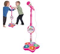Portable Karaoke Machine, Karaoke Machine with Adjustable Height, Smart Connection Singing Toy with Light for Birthday