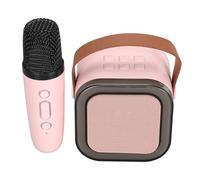 Portable Karaoke Machine, Mini Karaoke Machine for Kids Age 4 to 12, Bluetooth Speaker with Wireless Microphone and Dynamic Light, Christmas Birthday Gifts, for Girls Boys Kids