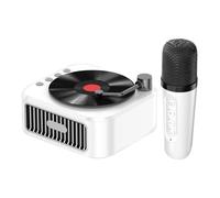 Portable Karaoke Machine, Small Karaoke Machine with Microphone, Portable Music Player Retro Singing Toy for Women & Birthday