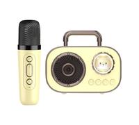 Portable Karaoke Machine | Wireless Portable Speaker with Microphone,Long Battery Life Double Mic Connection Audio Supplies for Karaoke Lovers