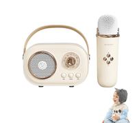 Portable Karaoke,Portable Karaoke Speaker Microphone - Small Karaoke Machine with Wireless Microphones, Portable Karaoke with Voice Changing Effects