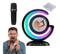 Portable Karaoke Speaker - LED Light Microphone System, Audio Setup | Wireless Music Box With Bass Echo Control, Dynamic Voice Mixer For Home Event Birthday Gathering Entertainment Outdoor Activities
