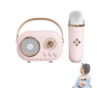 Portable Karaoke Speaker - Microphone, Travel Singing Speaker | Rechargeable Voice Amplifier Box, Channel Sound Device, Portable Karaoke Machine with Effect