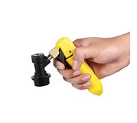Portable Keg Charger CO2 Injector for Cornelius Kegs, Wireless Draft Beer Dispenser with Ball Lock Valve, Compact CO2 Charger for Homebrew Soda and Away - from - Home Use (Yellow)