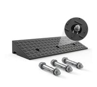 Portable Kerb Ramp for Vehicle Access, Heavy Duty Rubber Curb Ramp for Driveway & Garage, Non-Slip Threshold Ramp for Steps & Shed, 3-20cm Rise(L100xW50xH13cm)