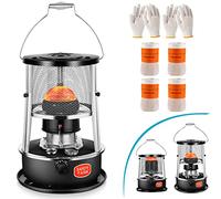 Portable Kerosene Heater - Efficient Indoor/Outdoor Heating Solution for Home, Garage, Emergency & Off-Grid Use, 4 Wicks