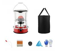 Portable Kerosene Heater, Outdoor Camping Heater Kerosene Stove Burner Paraffin Removable Cover Heating Area 15m² For Indoor Outdoor Patio Picnics Camping Travel And Gatherings(Red)