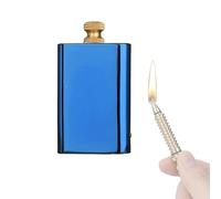 Portable Kerosene Lighter, Refillable Copper Vintage Design, Pull-Out Ignition, Decorative and Collectible Multifunctional Lighter for Home and Travel