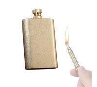 Portable Kerosene Lighter, Refillable Pure Copper, Old-Fashioned Design, Pull-Out Ignition, Decorative, Perfect for Collectors