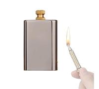 Portable Kerosene Lighter, Refillable Pure Copper, Old-Fashioned Design, Pull-Out Ignition, Decorative, Perfect for Collectors