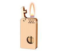 Portable Kerosene Lighter, Windproof with One-Button Automatic Ignition, Transparent Fuel Tank, Ideal for Outdoor Use