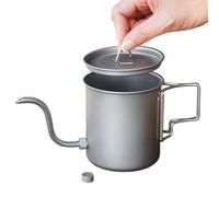 Portable Kettle 420 ml Titanium Portable Kettle for Cooking and | travel kettle and coffee bottle for outdoor fishing survival road trip home stove and