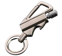 Portable Key Ring Eternal Match Lighter, Keychain Strike Infinity Match, Metal Permanent Matchstick (silvery)
