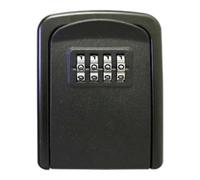 Portable Key Storage Box with Combination Lock Security Safe for Home Office Factory and Decoration - Black Key Safe for Safe Keeping and Access Control