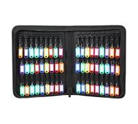 Portable Key with Zipper Holds 54 Keys Ideal Storage Solution for Office Home Hotel Executive Rental Banking Car Rental - Key Management Made Easy