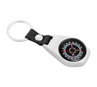 Portable Keychain Compass, Clear Navigator, 3.8x1.29 Inches Gauge with High Visibility Face, Survivals Gear, Sturdy Metal Hardware with Hangable Loop, Adventure Tool for Boating and Hiking