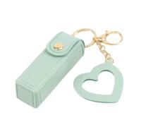 Portable Keychain Lipstick Mini Cosmetic Pouch, Travel-Friendly Pu Leather for Lip O8c9 Makeup Bag Organizer Balm
