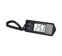 Portable Keychain Watch - Clear Screen Digital Pocket Watch | ABS Lightweight 15g Compact Keyring Timepiece | Silent Accurate Timekeeping | Students Exams Work Sports Leisure Study Daily Use