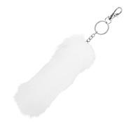 Portable Keychain with Unique Animal Tail Design, Made of Polyester and Acrylic Fibers, Creative Car Pendant and Door Hanging Accessory for Women