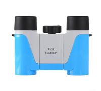 Portable Kids Binoculars Featuring 7x Magnification, Ideal for Observations (Blue)
