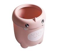 Portable Kids Garbage Can - Adorable Dinosaur Waste Container, Mini Bathroom Trash Bin | Fun Themed Childrens Room Decor Toy Storage, Small Desk Tabletop Bedroom Wastebasket For Snacks Crumbs Wrappers