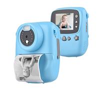 Portable Kids Instant Print Camera Digital Video with 1080P High Resolution 18MP 2 3 Inch Large Screen Funny Photo Frames Markers Paper Stickers Hanging Rope for Boys Girls