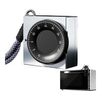 Portable Kitchen Timer For Cooking - Mechanical Countdown Clock With Lanyard | Loud Alarm Reminder For Oven, Classroom, Fitness & Desk, Metal Movement, Compact 6.8cm Design