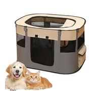 Portable Kitten Play Tent, Breathable Puppy Sleep Cage, Foldable Outdoor Cat House for Gardens, Large Pet Mesh Playpen, Lightweight Travel Den with Saving Folding Design, Comfortable Sleeping Nook