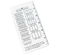 Portable Knitting Gauge Ruler with Clear Grids for Accurate Crochet Counting and Yarn Craft Projects Crochet Gauge Tool