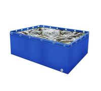 Portable Koi Bing Pool - Heavy-Duty PVC Canvas Above Ground Fish Farming Tank Easy Setup & Collapsible Design for Outdoor Water Storage (0.8x1.2x1m)