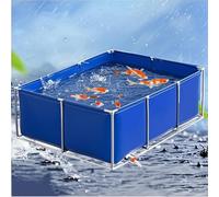 Portable Koi Holding Tank - Steel Fish Pond with Drain Valve, Durable PVC Pool for Garden and Aquaculture, Ideal for Fish Culture and Aquatic Plant Growth