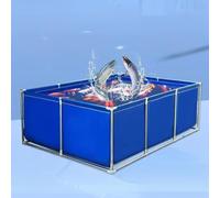 Portable Koi Holding Tank with Drain Valve, Durable PVC Fish Pond for Garden, Aquaculture, and Fish Culture