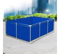 Portable Koi Holding Tank with Drain Valve, Durable PVC Fish Pond for Garden, Aquaculture, and Fish Culture