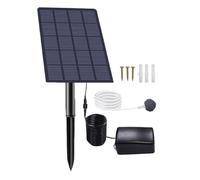 Portable Koi Pond Aerator - Weatherproof Oxygen Dissolver, Submersible Tube Diffuser, Renewable Green Energy Fan, External Membrane Charger