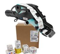 Portable Label Dispenser for Self-Adhesive Labels, Rechargeable Applicator Gun with 80mm Width Support for Various Shapes